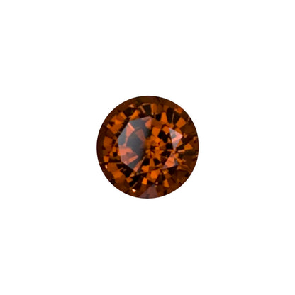 8.3mm Round Deep Orange Malaya Garnet