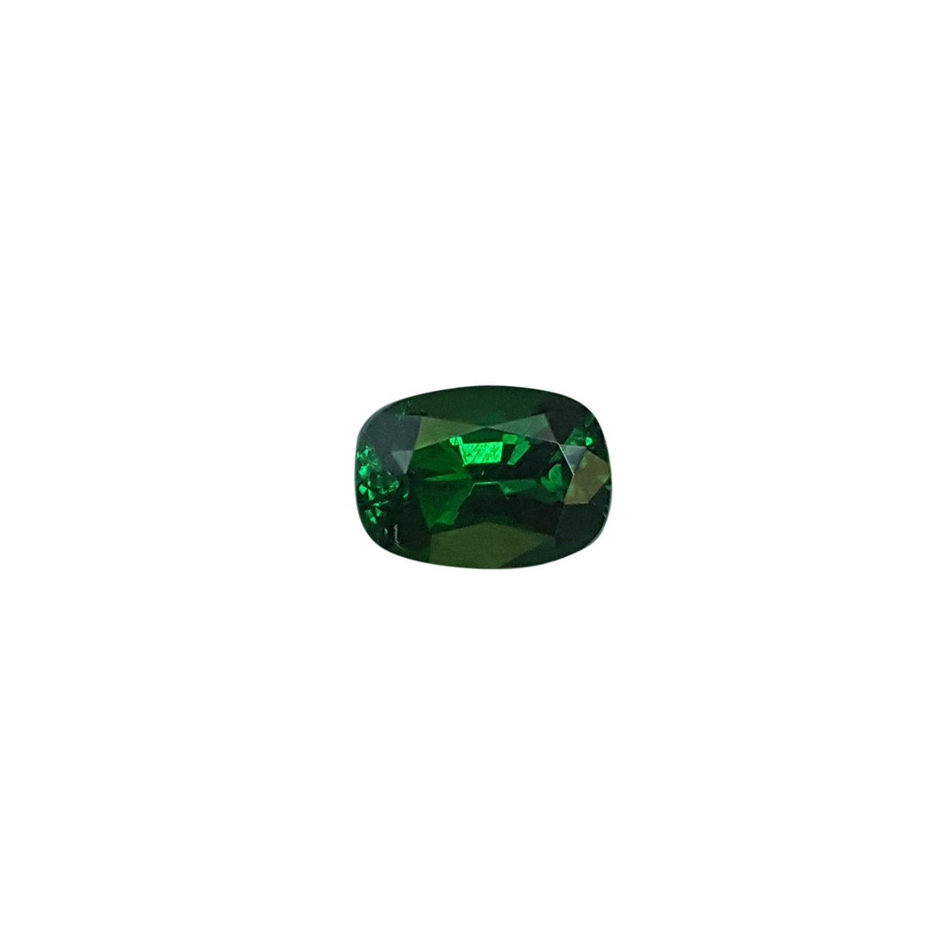 1.37ct Cushion Saturated Minty Green Tsavorite