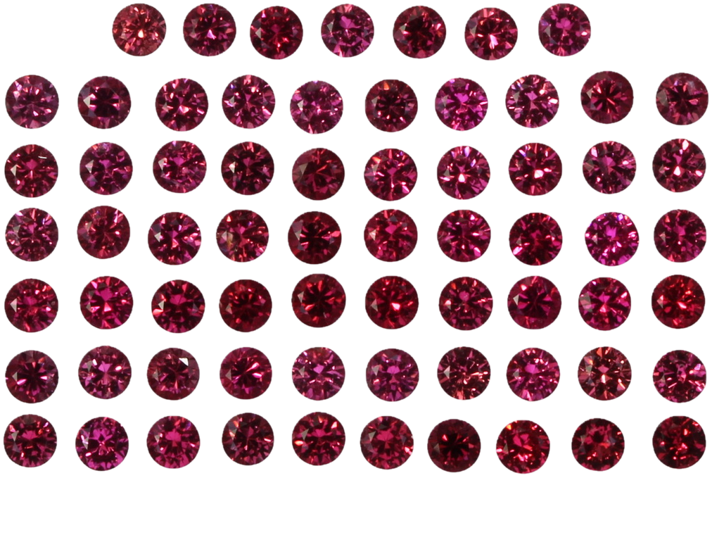 2mm Round Red Spinel