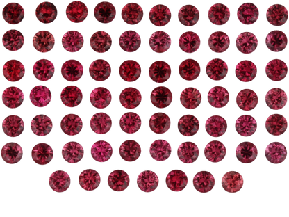 2mm Round Red Spinel