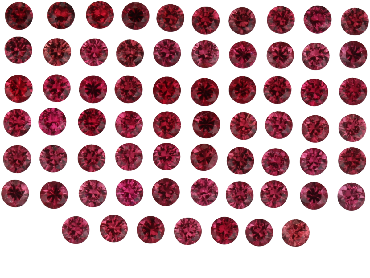 2mm Round Red Spinel