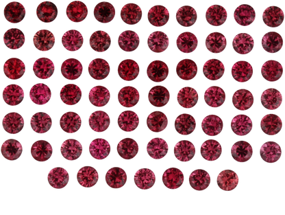 2mm Round Red Spinel
