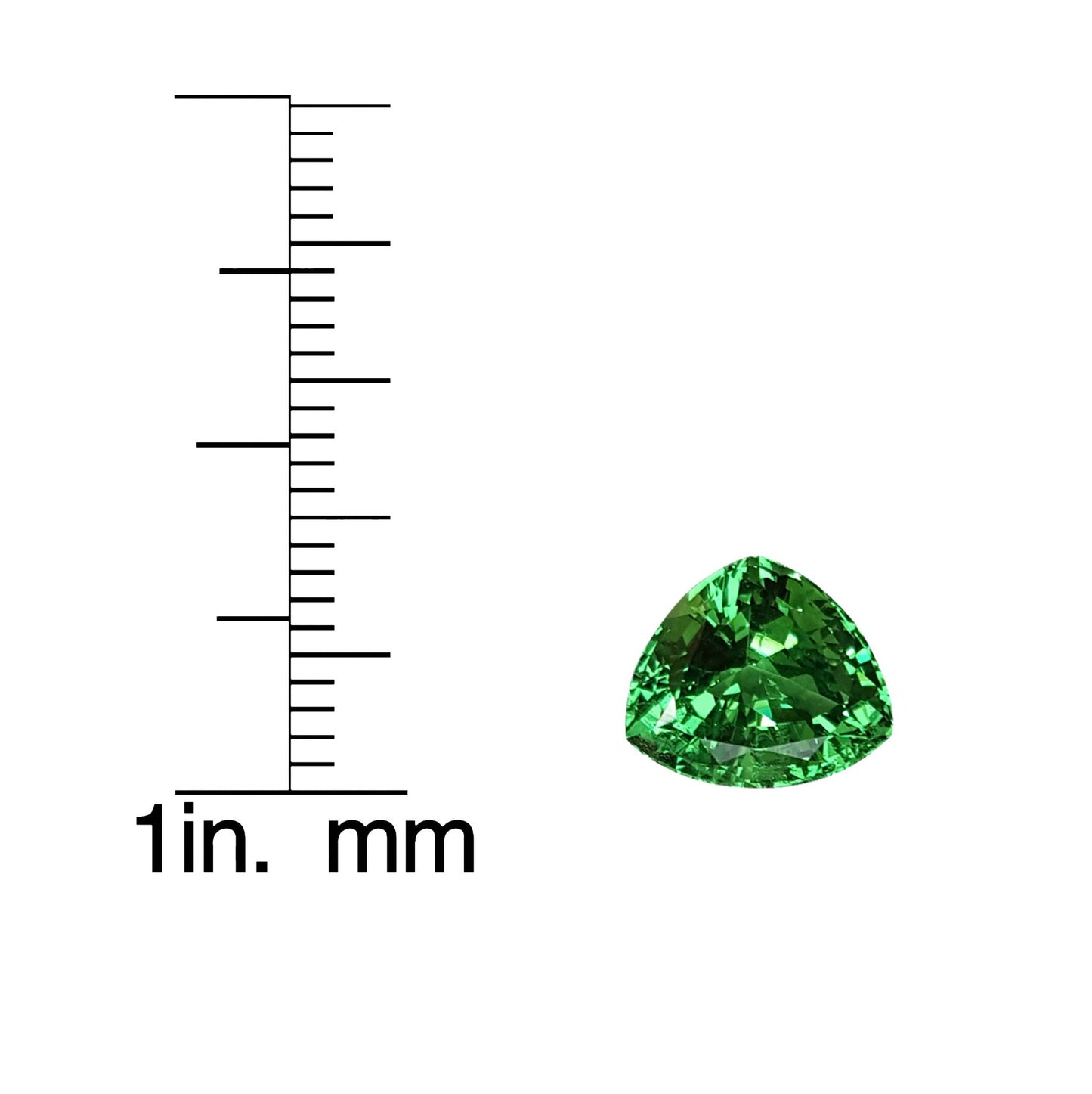 2.42ct Trillion Bright Green Tsavorite