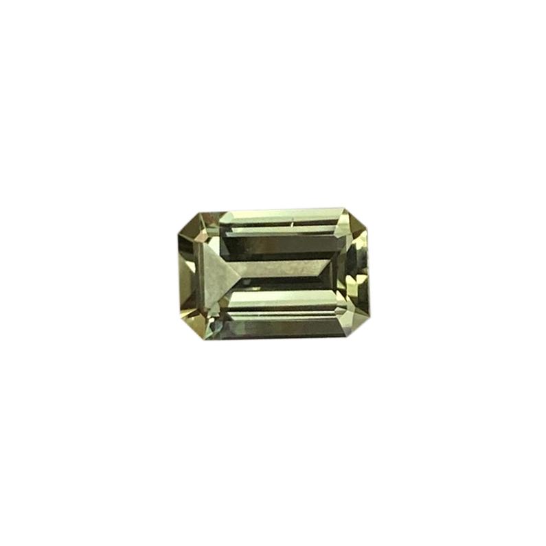 3.1ct Emerald Cut Light Yellow Tourmaline
