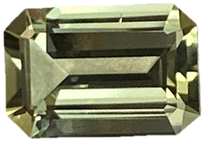 3.1ct Emerald Cut Light Yellow Tourmaline