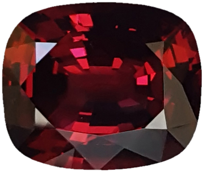 10.8ct Cushion Open Burgundy Rhodolite