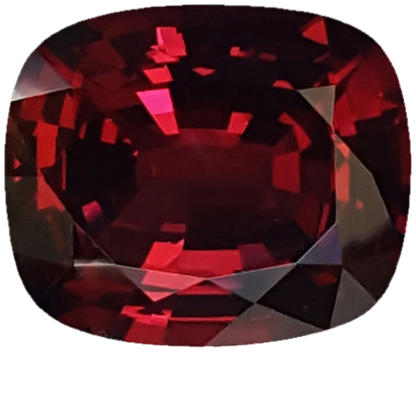 10.8ct Cushion Open Burgundy Rhodolite