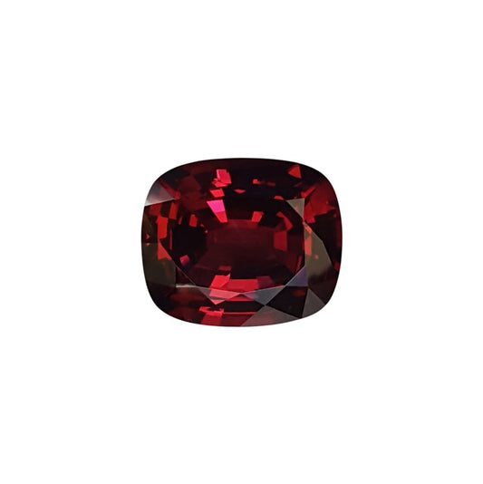 10.8ct Cushion Open Burgundy Rhodolite
