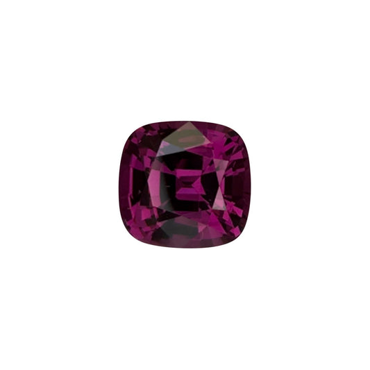 4.48ct Cushion Open Burgundy Rhodolite