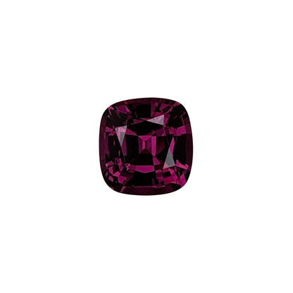 4.48ct Cushion Open Burgundy Rhodolite