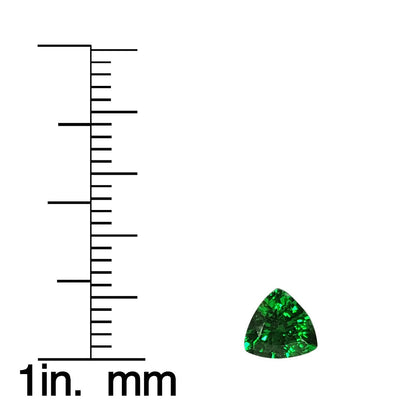 5.8mm Trillion Fine Intense Green Tsavorite