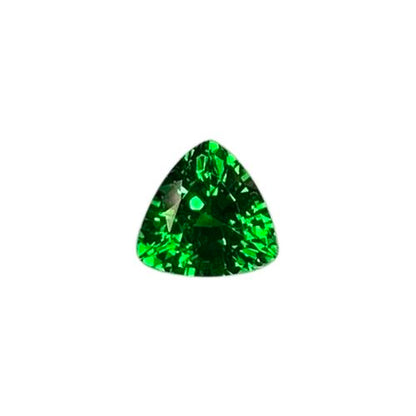 5.8mm Trillion Fine Intense Green Tsavorite