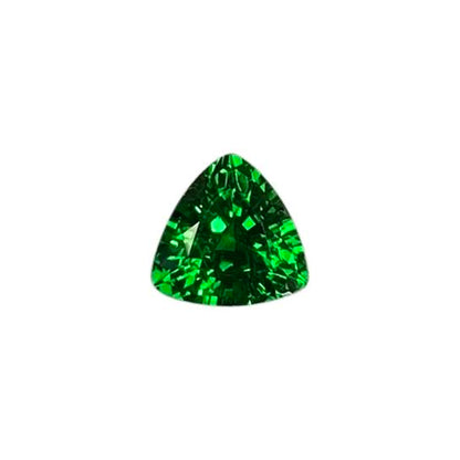 5.8mm Trillion Fine Intense Green Tsavorite
