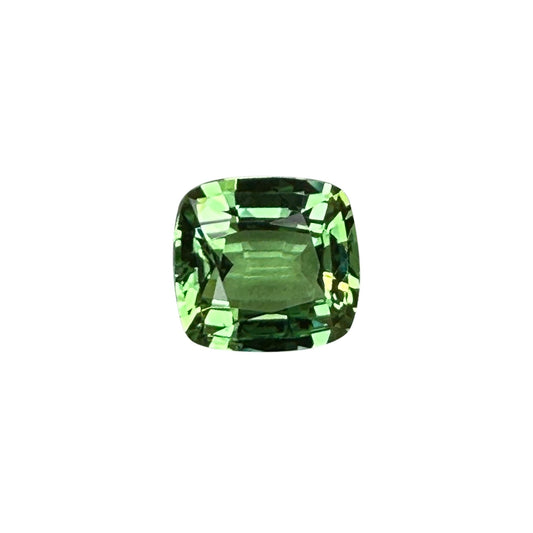 2.56ct Cushion Bright Yellowish Green Tsavorite