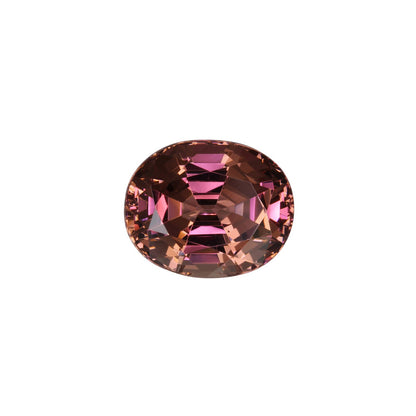 7.65ct Oval Peach Malaya Garnet