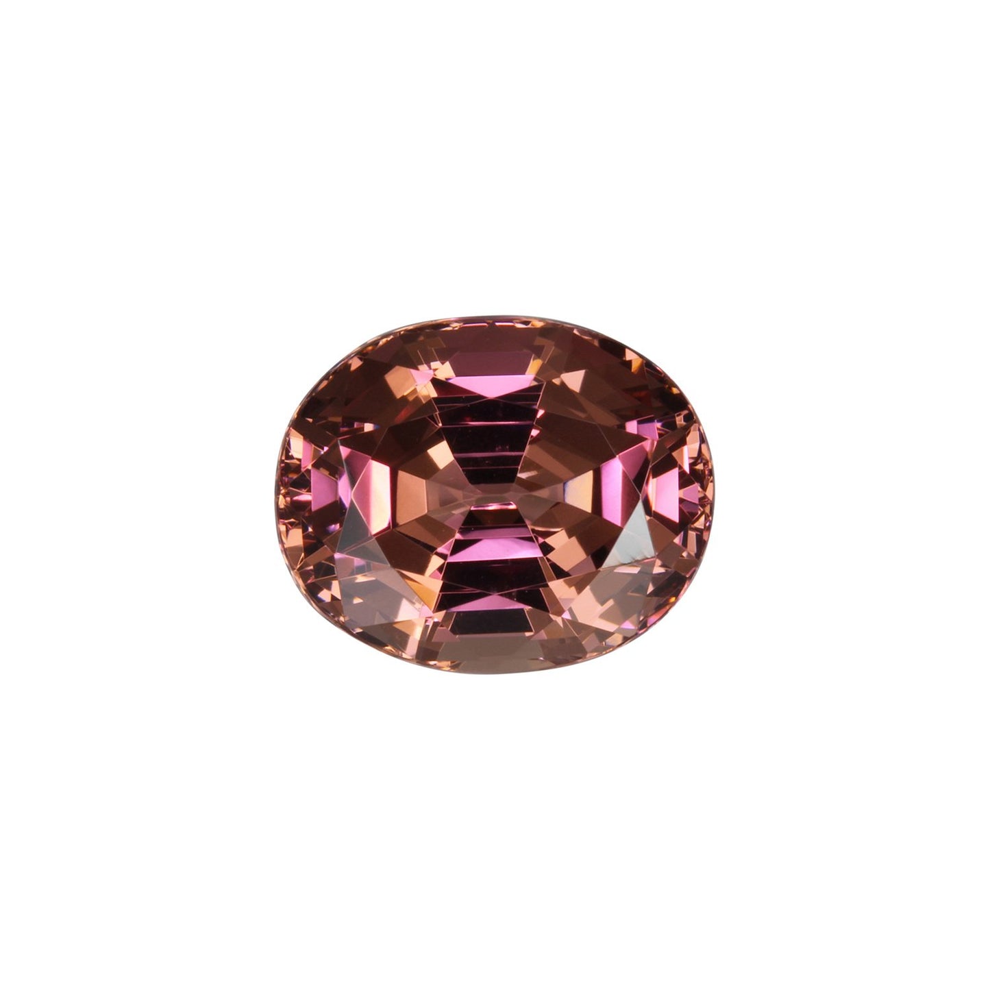 7.65ct Oval Peach Malaya Garnet