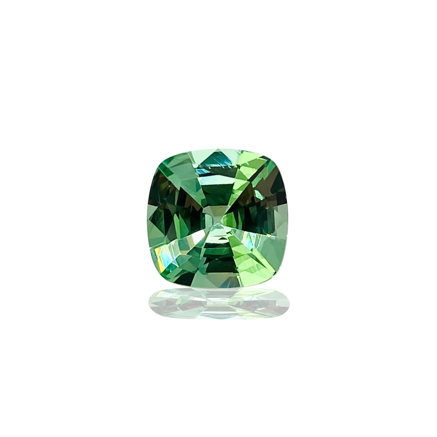 4.01ct Cushion Mint Garnet