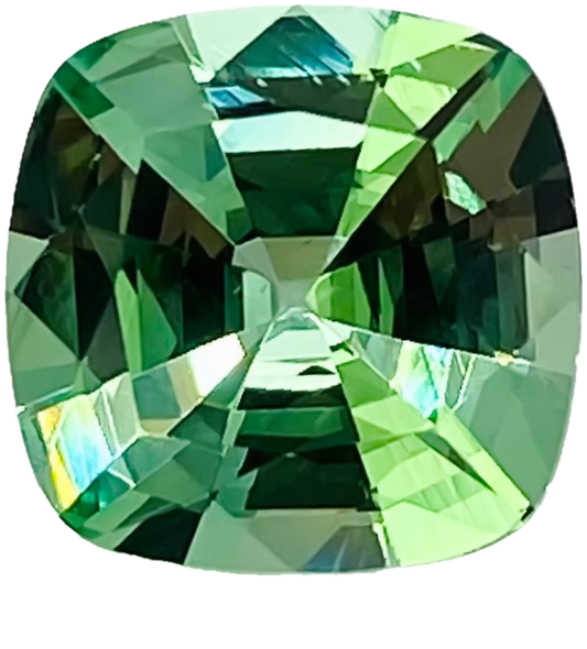 4.01ct Cushion Mint Garnet