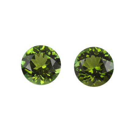 7.5mm Round OG Color Tourmaline Pair