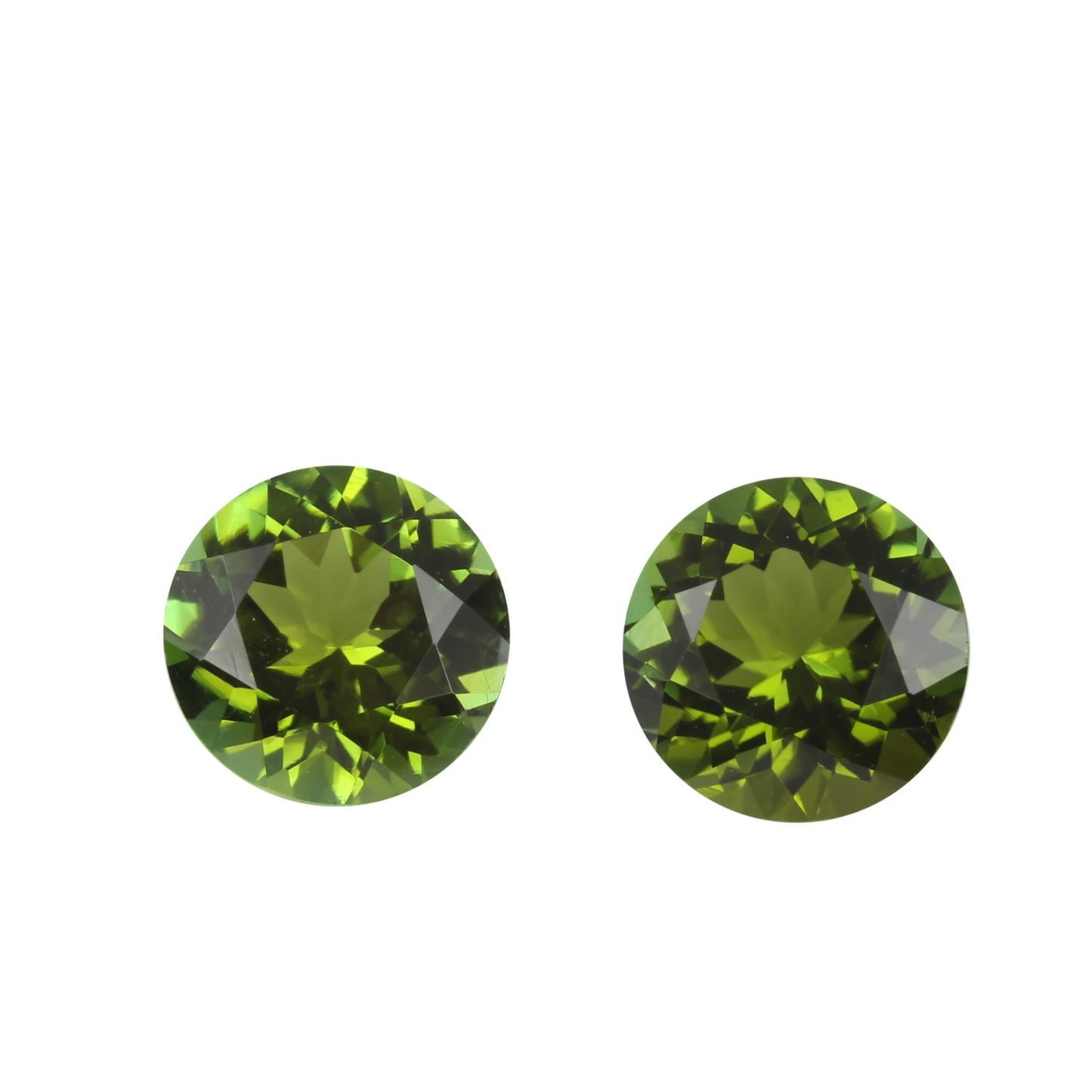 7.5mm Round OG Color Tourmaline Pair