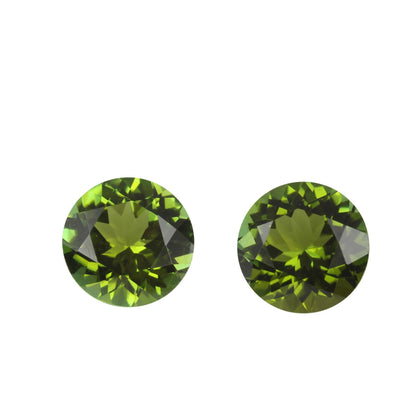 7.5mm Round OG Color Tourmaline Pair