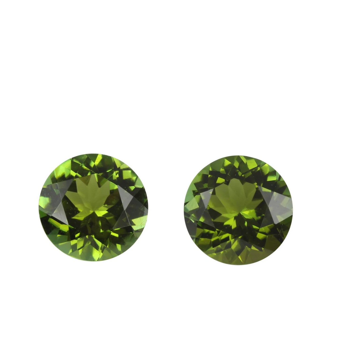7.5mm Round OG Color Tourmaline Pair