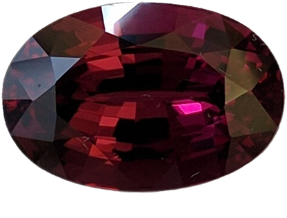 8.12ct Cushion Deep Burgundy Rhodolite