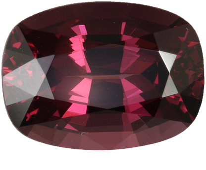 8.12ct Cushion Deep Burgundy Rhodolite