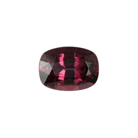 8.12ct Cushion Deep Burgundy Rhodolite