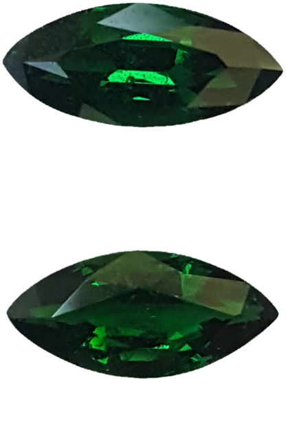 9x4.3mm Marquise Deep Saturated Green Tsavorite Pair
