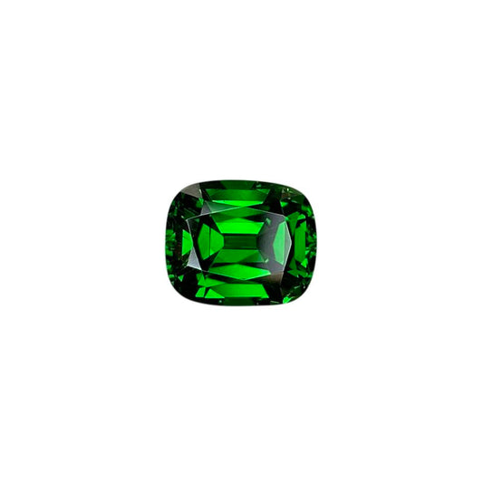 2.93ct Cushion Fine Intense Green Tsavorite
