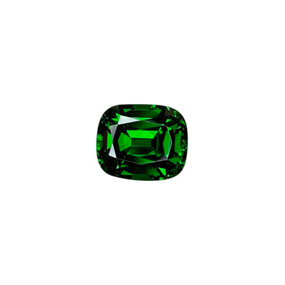 2.93ct Cushion Fine Intense Green Tsavorite