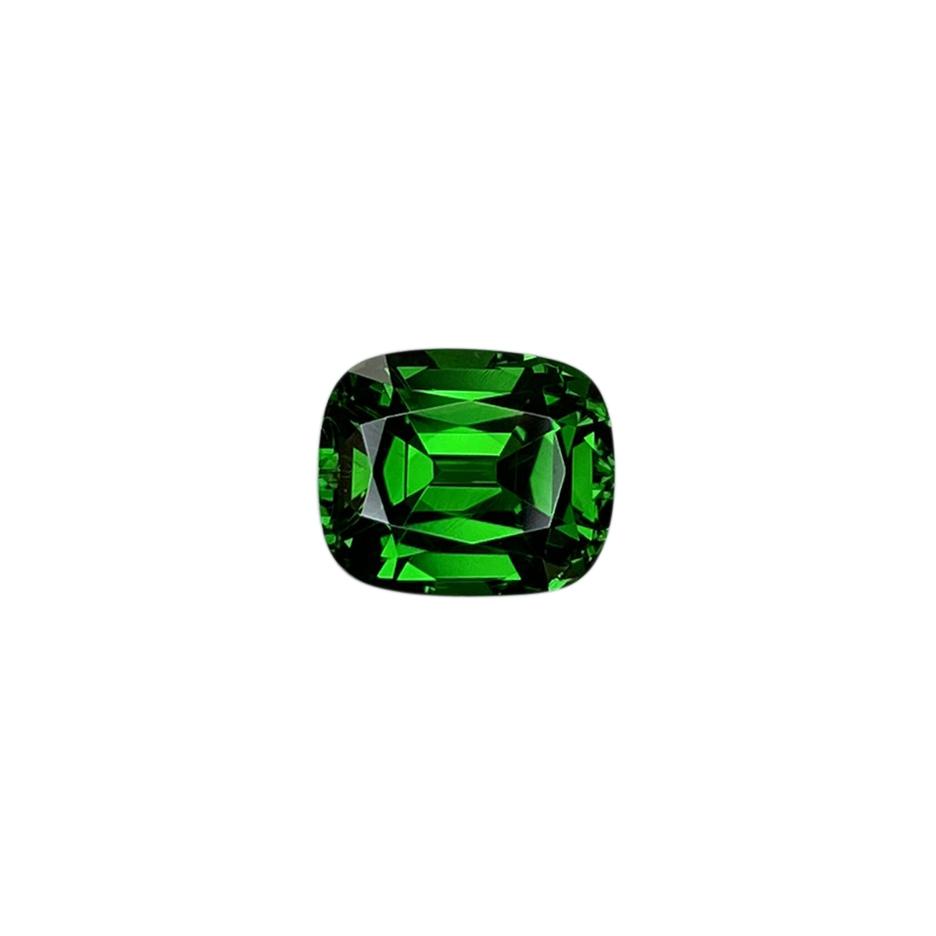2.93ct Cushion Fine Intense Green Tsavorite