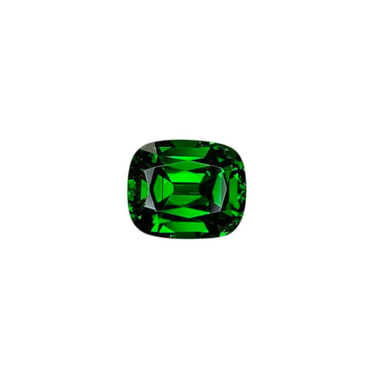 2.93ct Cushion Fine Intense Green Tsavorite