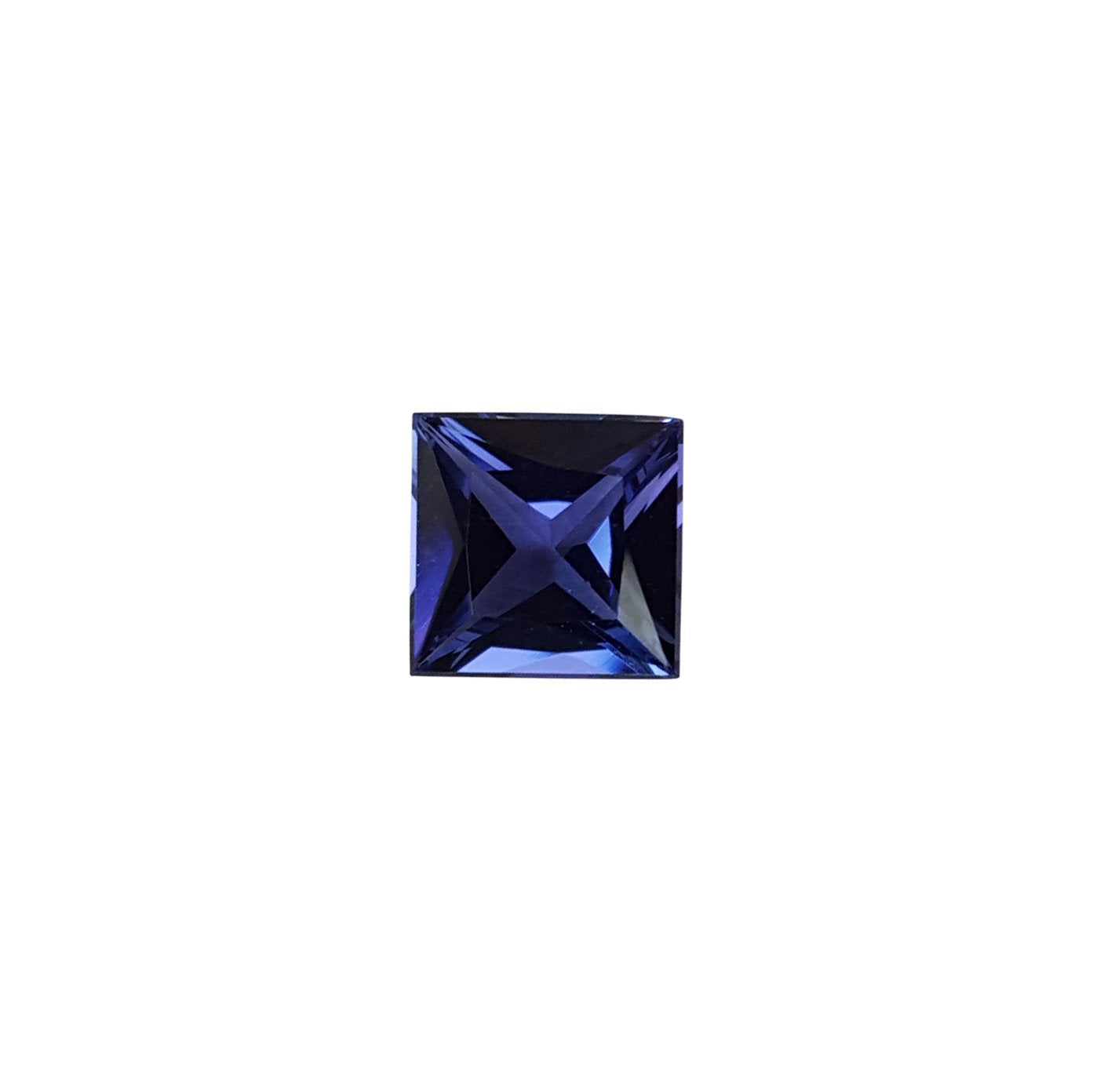 9.5mm Princess Cut AAA Color Tanzanite