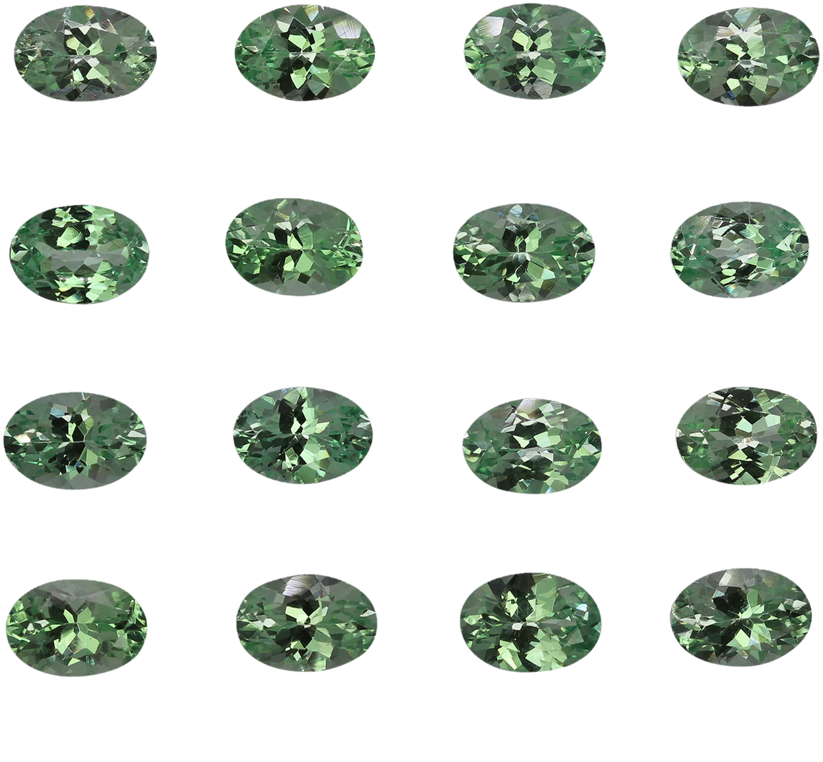 6.5x4.5mm Oval Mint Garnet