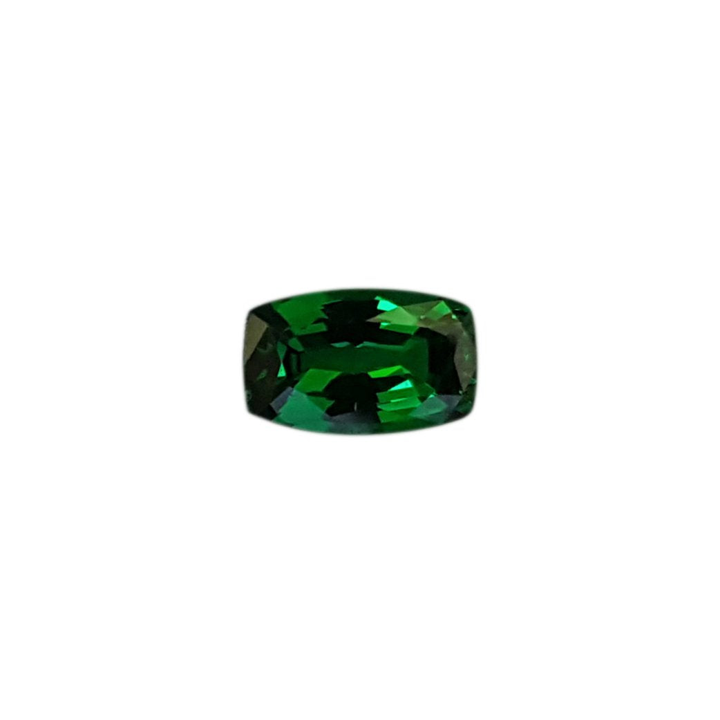1.17ct Cushion Fine Intense Green Tsavorite