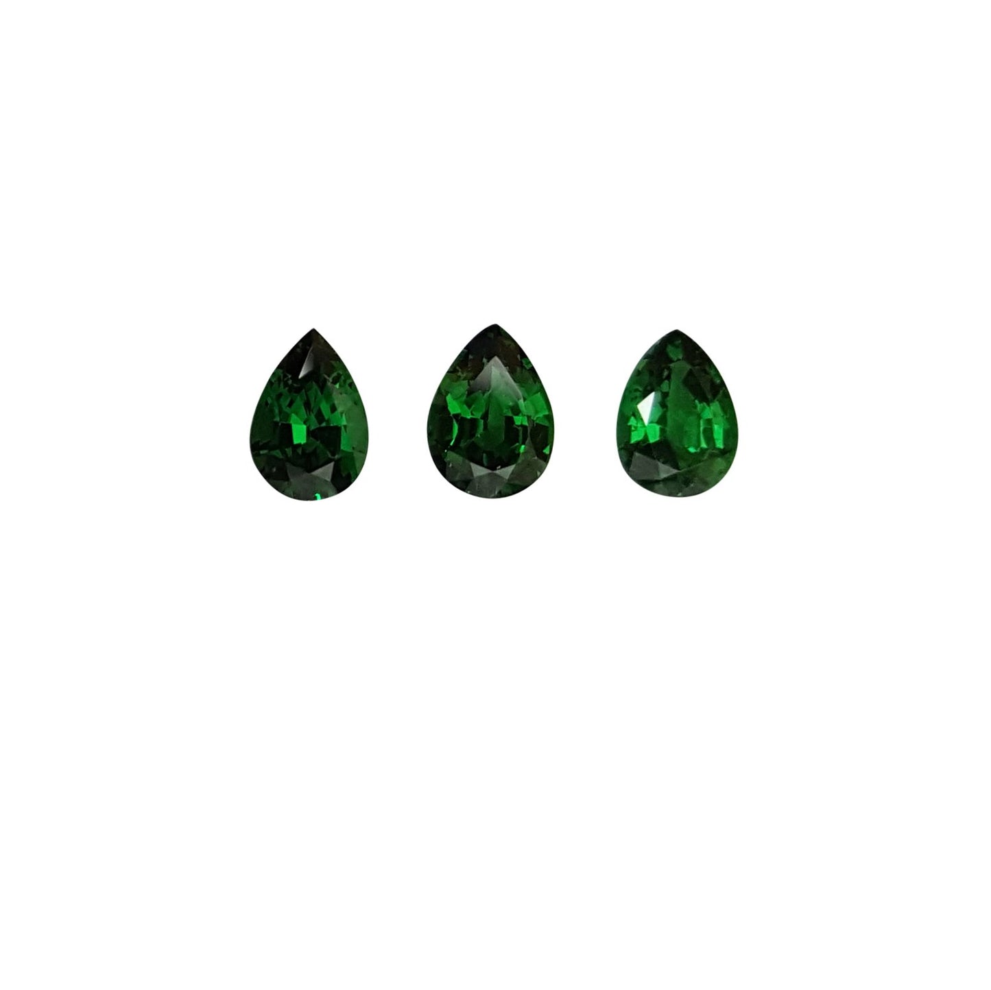 3.08ct Pear Shape Fine Saturated Green Tsavorite