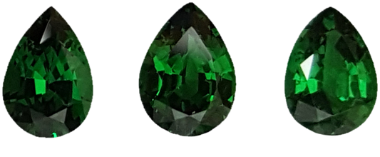 3.08ct Pear Shape Fine Saturated Green Tsavorite
