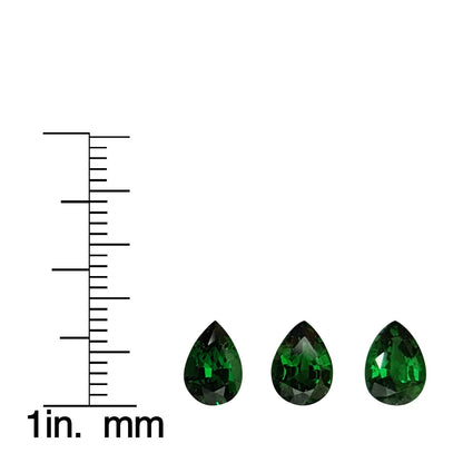 3.08ct Pear Shape Fine Saturated Green Tsavorite