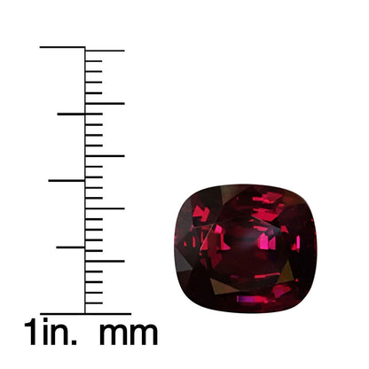 10.8ct Cushion AAA Color Rhodolite