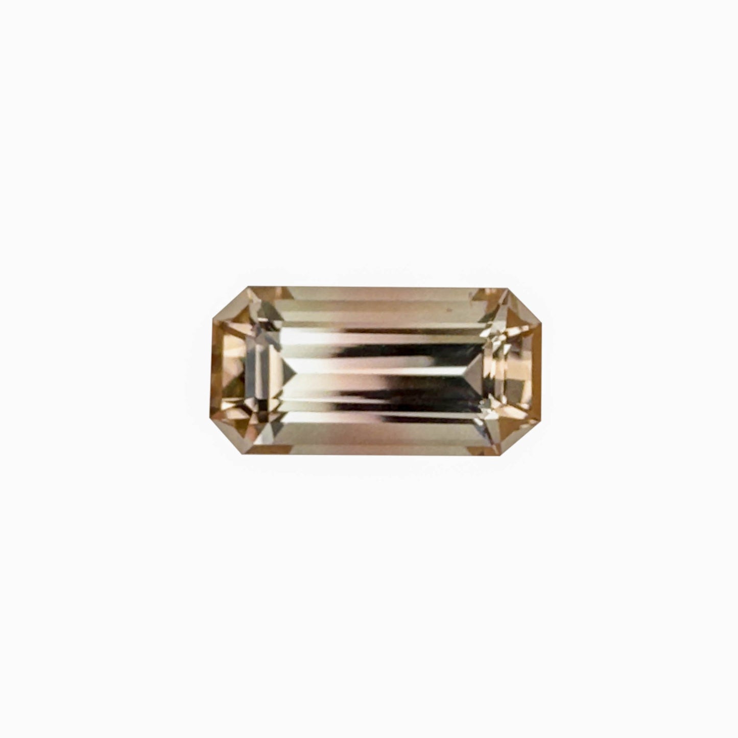 4.79ct Emerald Cut Peach-Pink Tourmaline