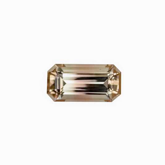 4.79ct Emerald Cut Peach-Pink Tourmaline