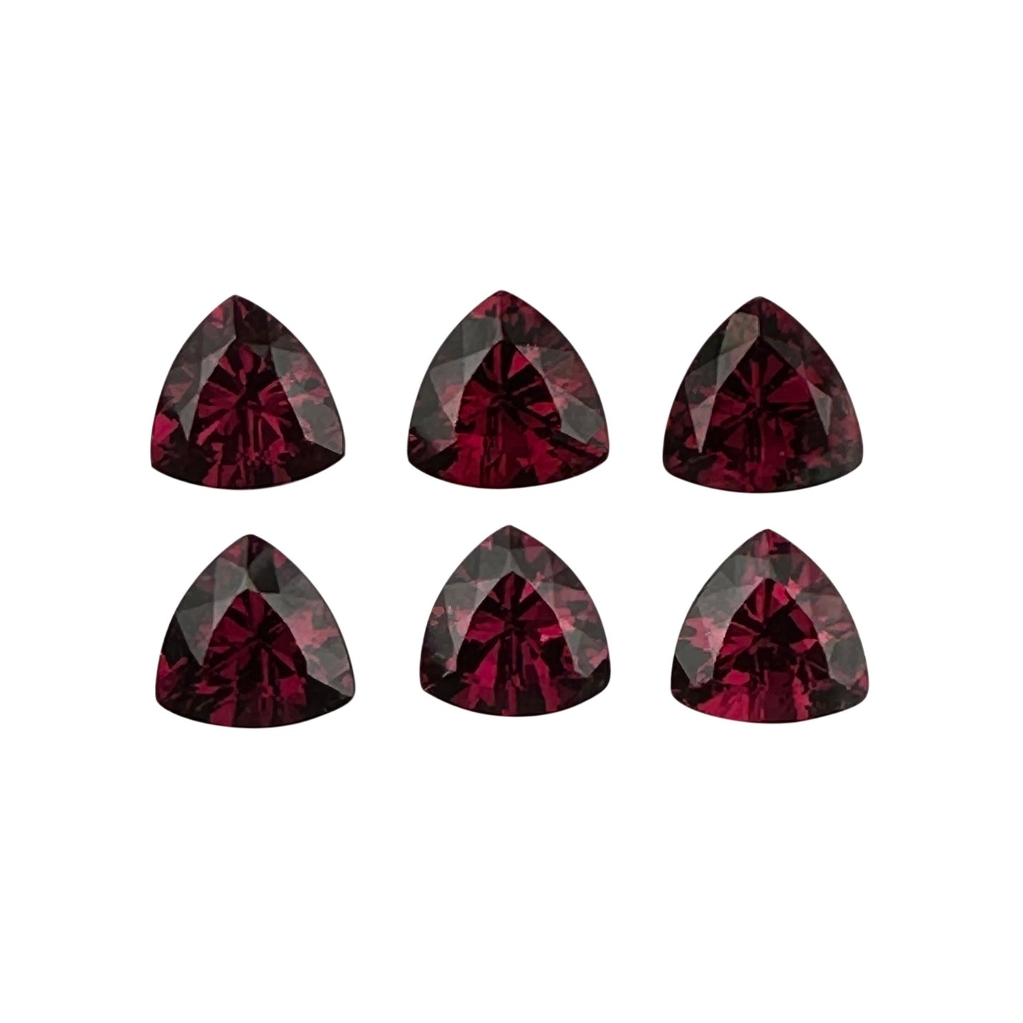 9mm Trillion Reddish Rhodolite