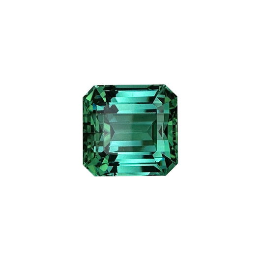 14.89ct Emerald Cut Medium Blue-Green Tourmaline
