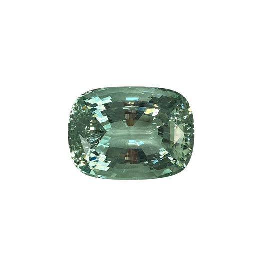 35.83ct Cushion Green Aquamarine
