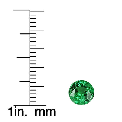6.7mm Round Light Green Tsavorite