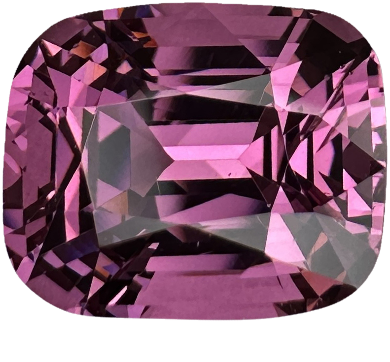 4.11ct Cushion Light Pink Rhodolite