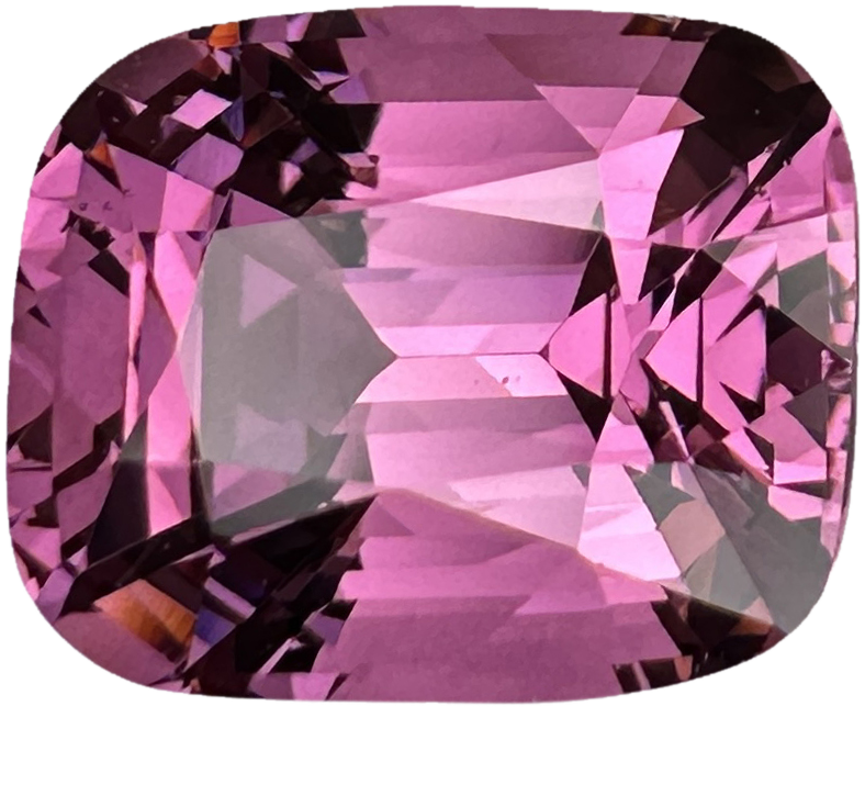 4.11ct Cushion Light Pink Rhodolite