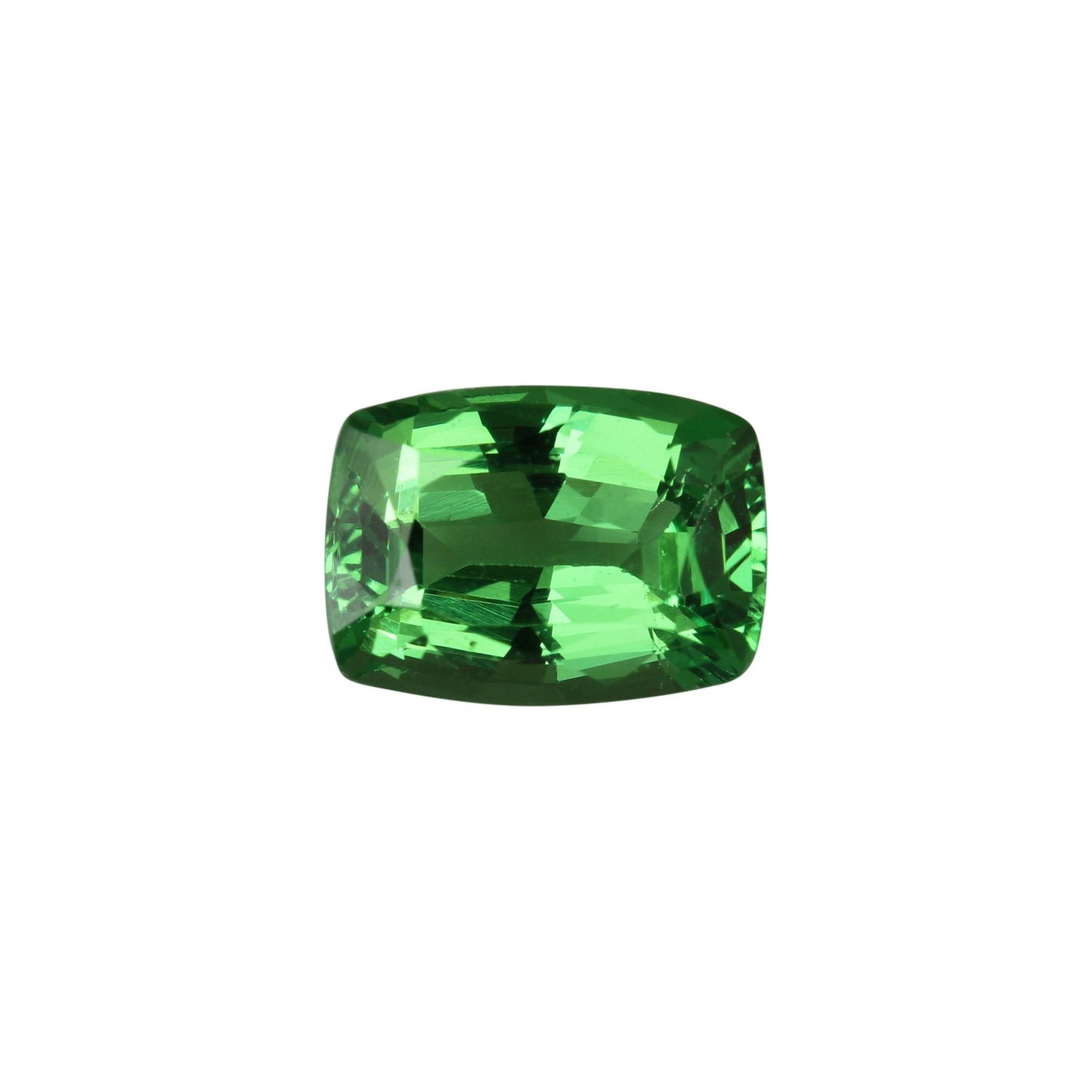 8x6mm Cushion Bright Green Tsavorite